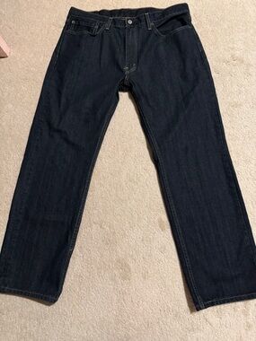 Levi's Men's 559 Straight Jeans in Dark Blue Denim